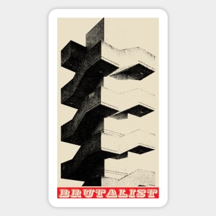 Brutalist Architecture / Brutalism / Concrete Stairway Magnet